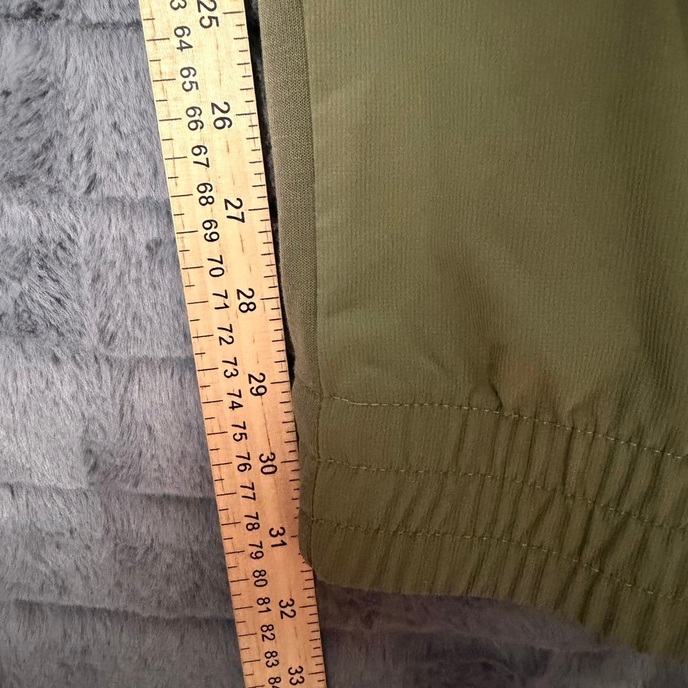 Adidas Jogger Pants Mens 2XL Olive Green 3-Stripe Mesh Lined Athlete Track Pants - Picture 4 of 9